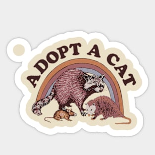 Adopt A Cats Sticker